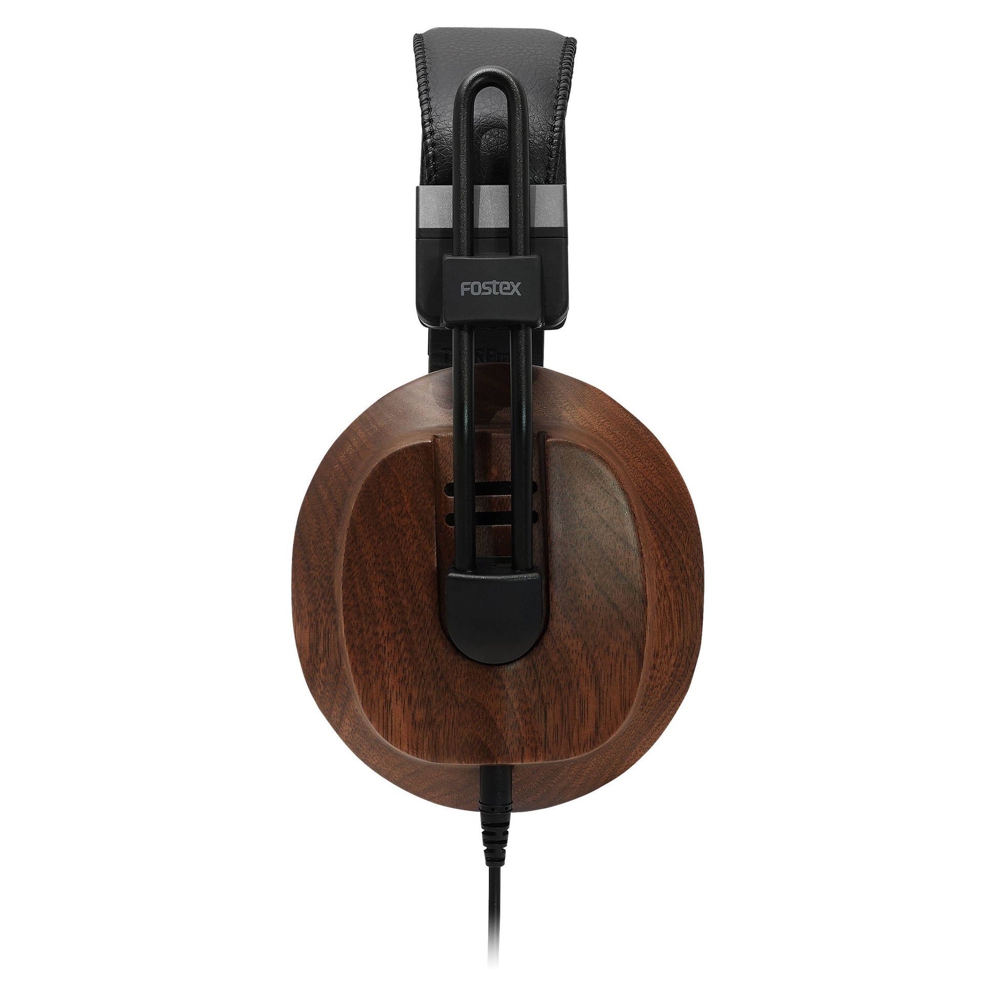 Side view of Fostex T60RPmk2 RP Semi-Open Stereo Headphones on white background