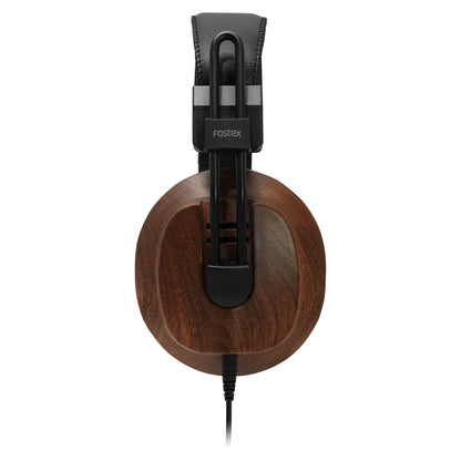 Side view of Fostex T60RPmk2 RP Semi-Open Stereo Headphones on white background