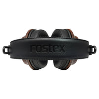 Top view of Fostex T60RPmk2 RP Semi-Open Stereo Headphones on white background
