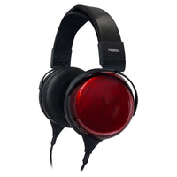 Angled view of Fostex TH910 Premium Headphones on white background