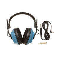 Inclusions of Fostex x Dekoni Audio Blue HiFi Audiophile Planar Magnetic Headphone on white background