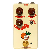 Front view of FruitFX Coconut Compressor Pedal on white background
