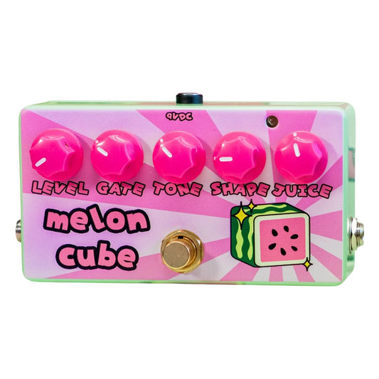 Front view of FruitFX Melon Cube Pedal on white background