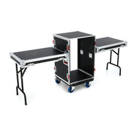 Gator Cases 16U ATA Road Rack Case W/ Fold-Out Tables