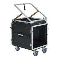 Gator Cases GRC-12X10 12U Top, 10U Side Console Audio Rack
