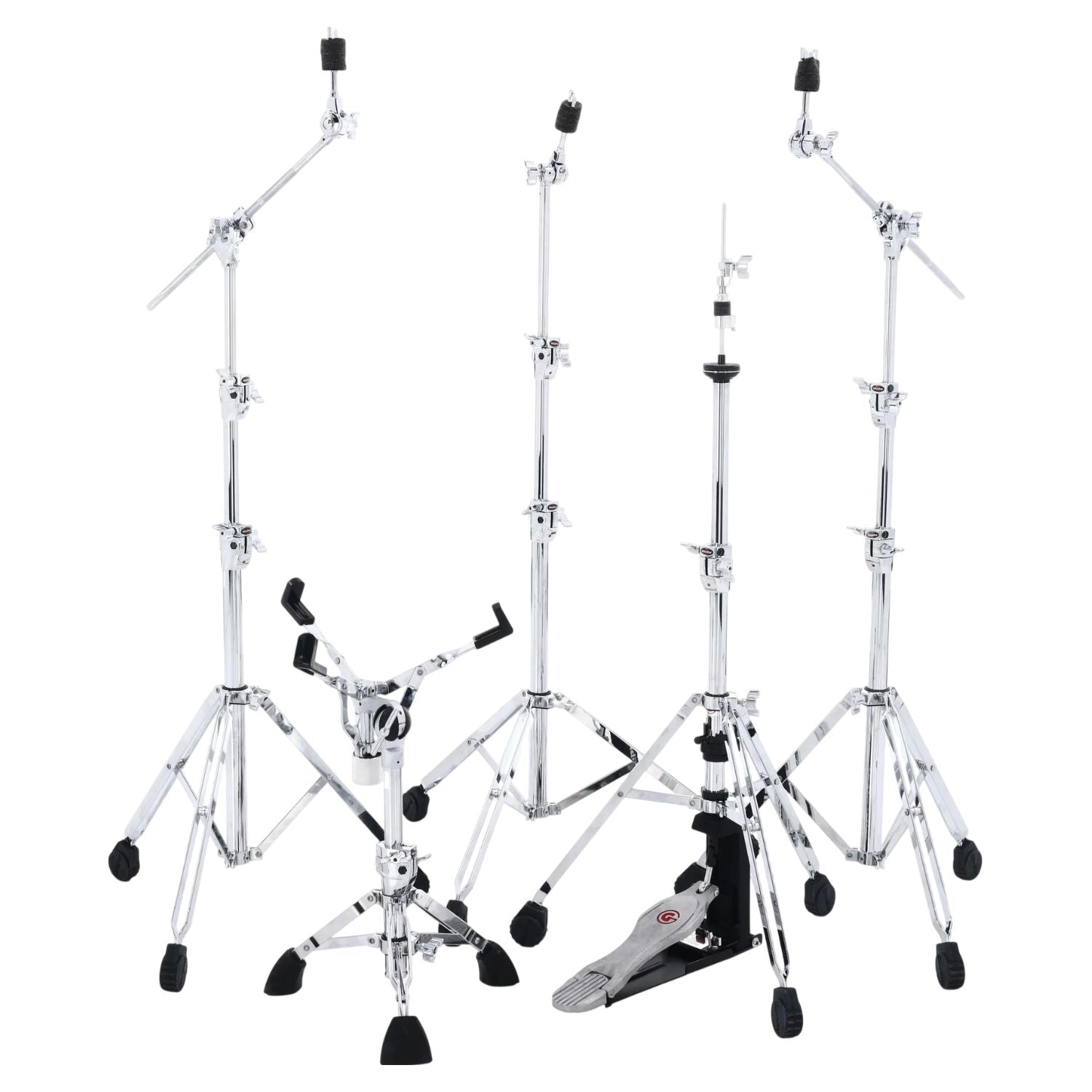 Inclusions of Gibraltar 9701PK 9000 Series Drum Hardware Pack on white background