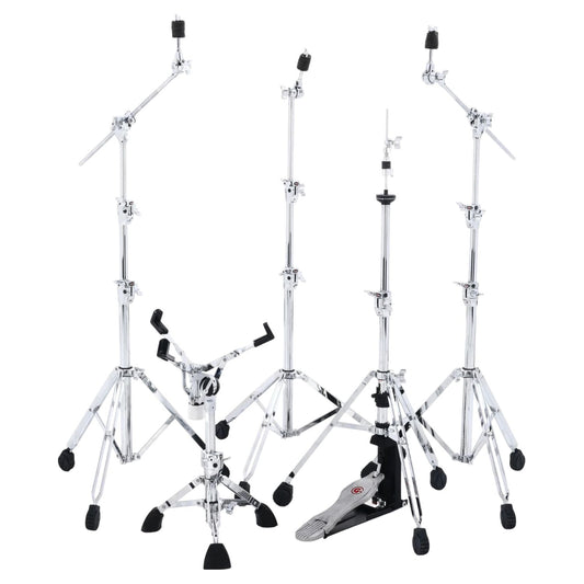 Inclusions of Gibraltar 9701PK 9000 Series Drum Hardware Pack on white background