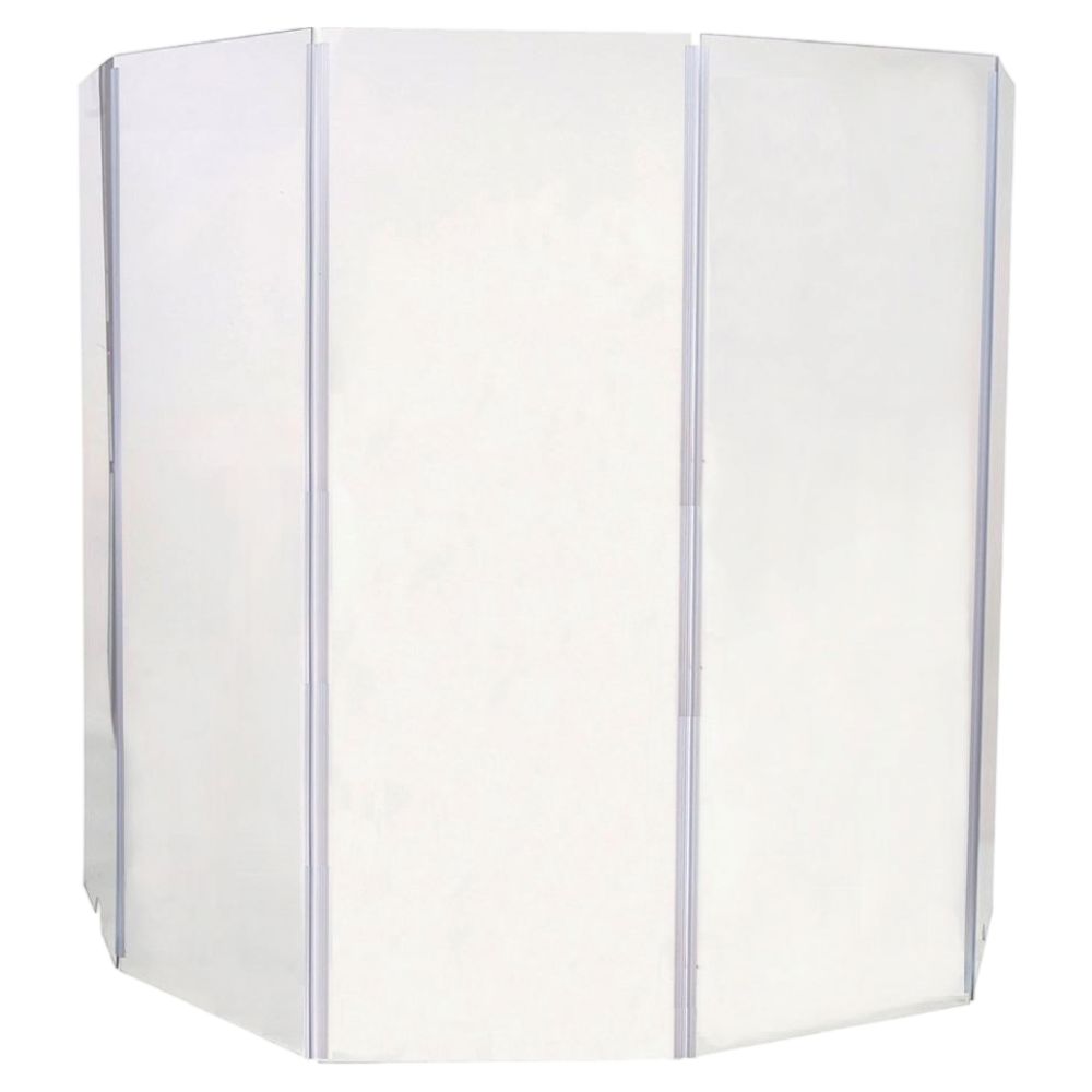 Front view of Gibraltar GDS-5 Acrylic Drum Kit Acoustic Shield on white background