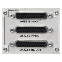 Front view of Grace Design 24-Channel AES IO Option for m701 on white background