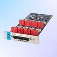 Angled view of Grace Design 8-Channel ADC Option for m701 on blue background