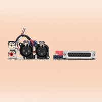 Front jacks view of Grace Design ADC-1 8-Channel A/D Option for m908 on orange background