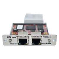 Front view of Grace Design Dante Option Module for m108 on white background