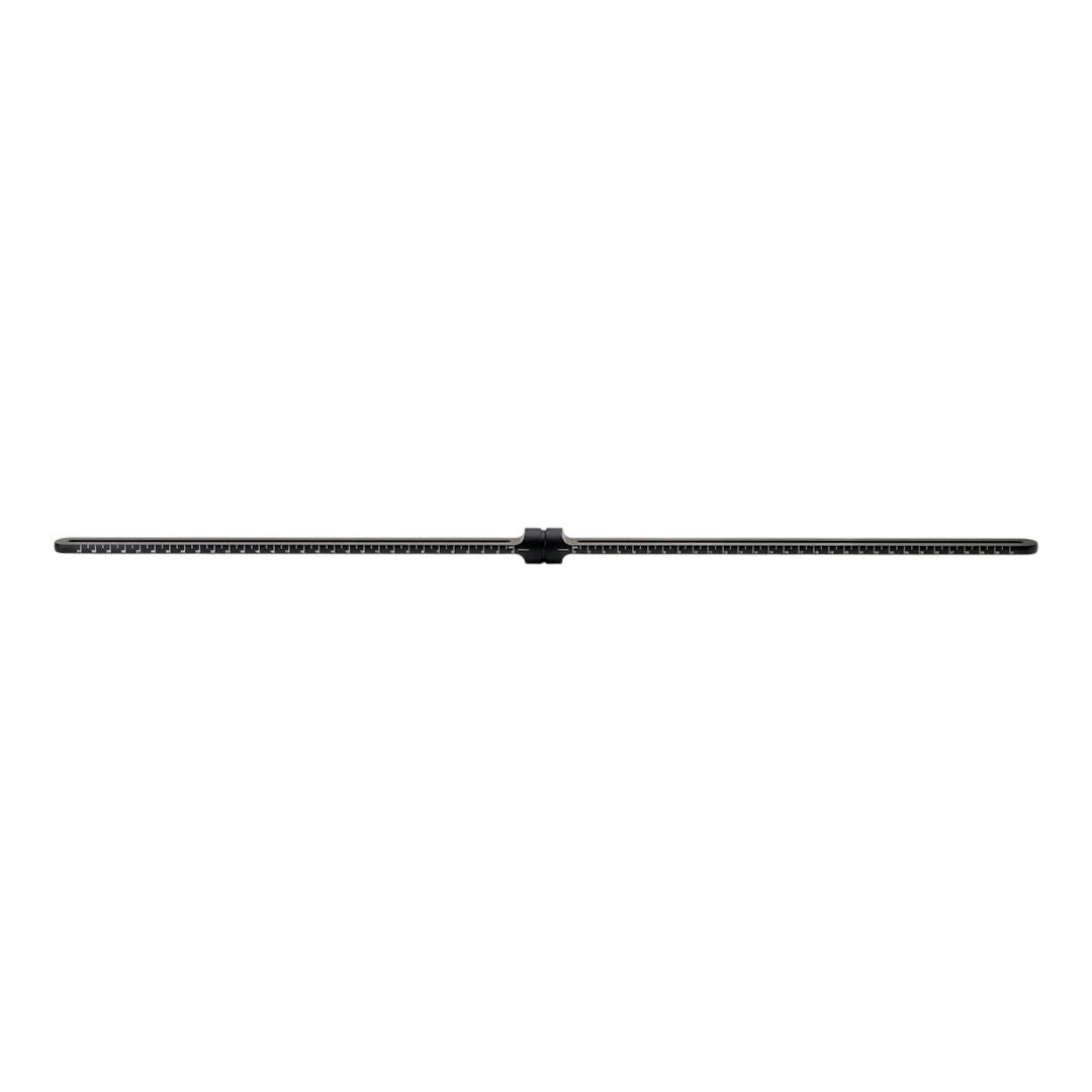 Front view of Grace Design E406 Dual Microphone Sliding Bar on white background