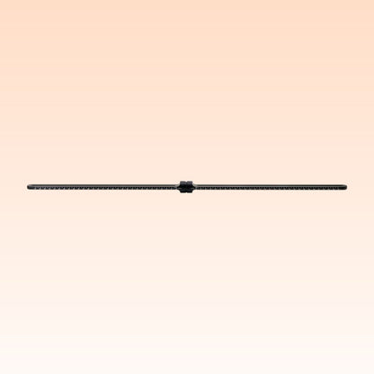 Front view of Grace Design E406 Dual Microphone Sliding Bar on orange background