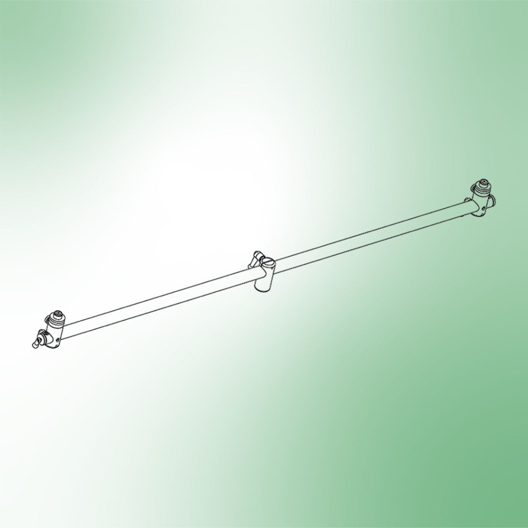 Angled view of Grace Design SB-100 A/B Stereo Bar on green background