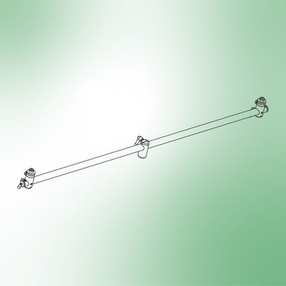 Angled view of Grace Design SB-100 A/B Stereo Bar on green background