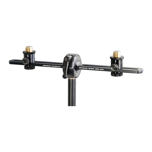 Front view of Grace Design SB-30 11.81" Spacebar Stereo Microphone Mounting Kit on white background