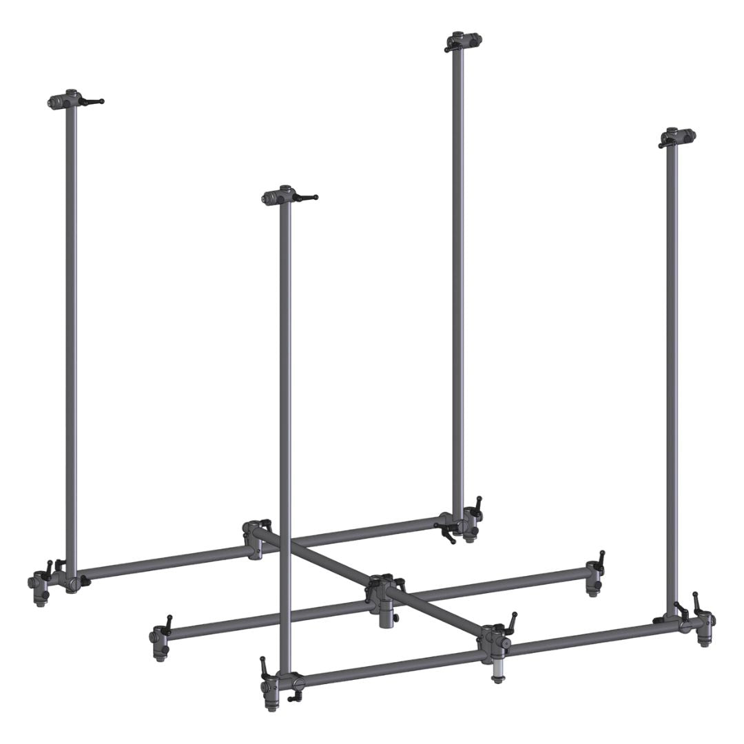 Angled view of Grace Design SB-3D11 11-Channel Immersive Surround Microphone Array on white background