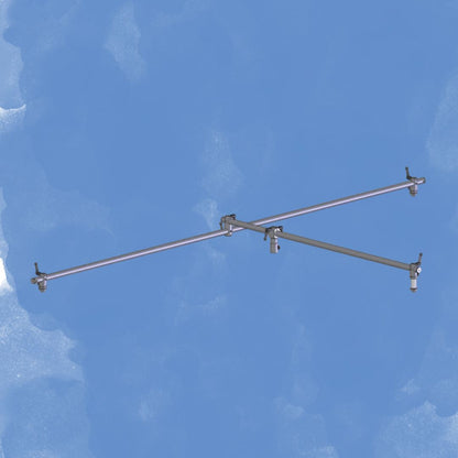 Angled view of Grace Design SB-DT-HD Decca Tree on blue background