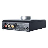 Angled rear view of Grace Design m900 DAC Headphone Amplifier on white background