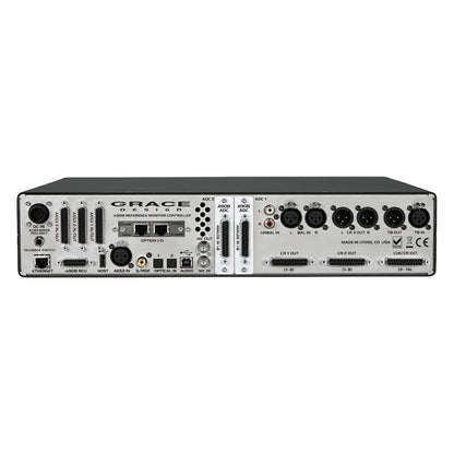 Rear view of Grace Design m908 Immersive Reference Monitor Controller on white background