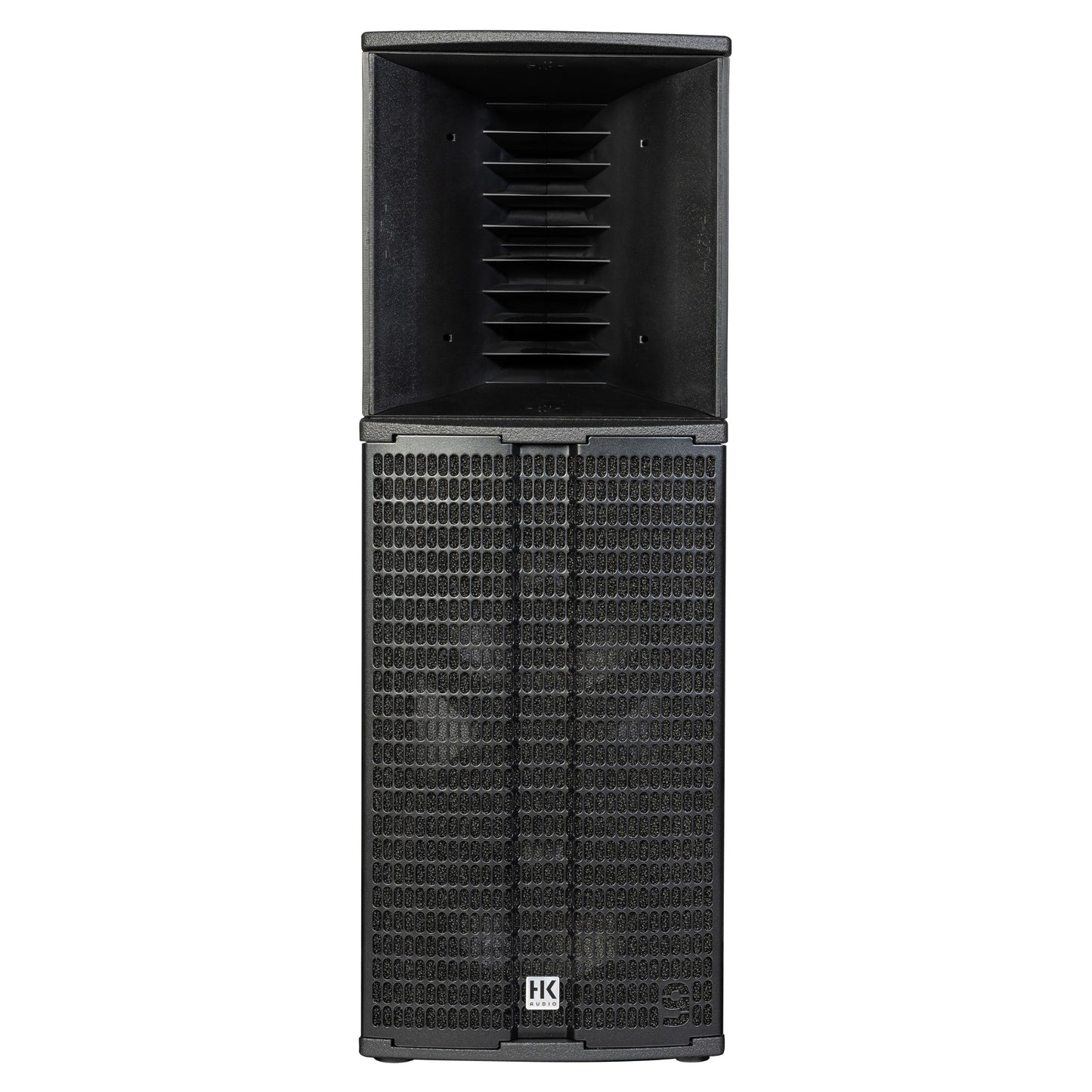 Front view of HK Audio LINEAR 9 210 LTA Speaker on white background