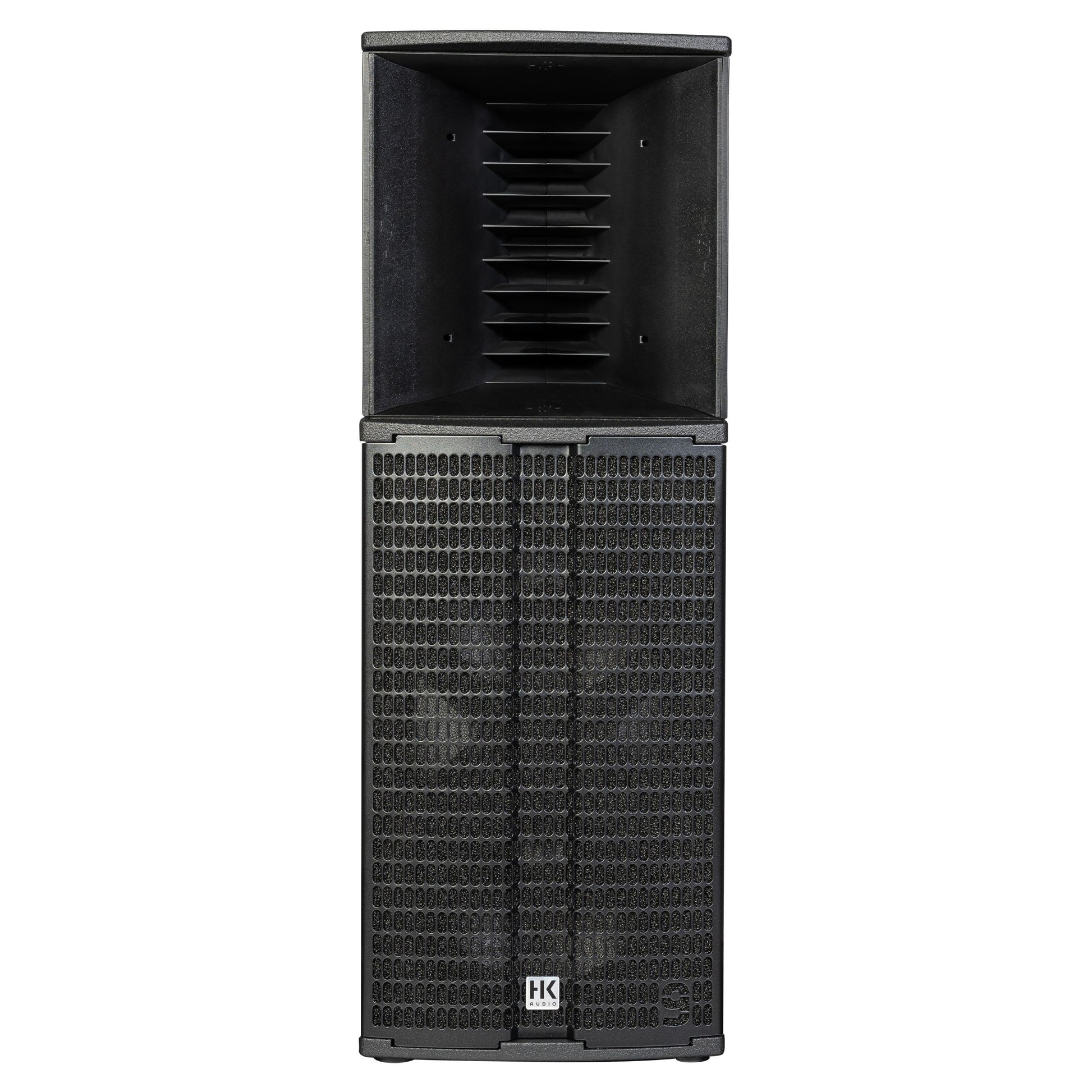 Front view of HK Audio LINEAR 9 210 LTA Speaker on white background