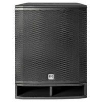 Front view of HK Audio PORTABLE SUB 115 A Subwoofer on white background