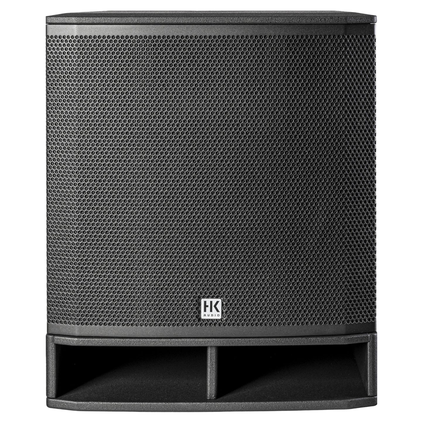 Front view of HK Audio PORTABLE SUB 118 A Subwoofer on white background