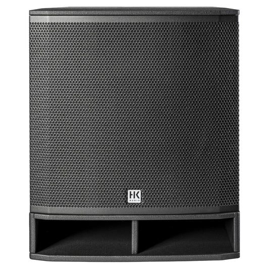 Front view of HK Audio PORTABLE SUB 118 A Subwoofer on white background