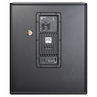 Rear ports view of HK Audio PORTABLE SUB 118 A Subwoofer on white background