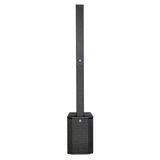 Front view of black HK Audio Polar 10 MKII on white background