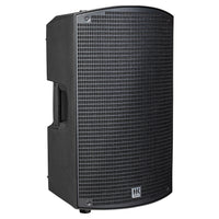 Angled view of HK Audio SONAR 112 Xi 1200W 12" Powered Speaker on white background