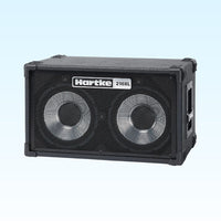 Hartke 210XL bass guitar speaker cabinet on a light blue background