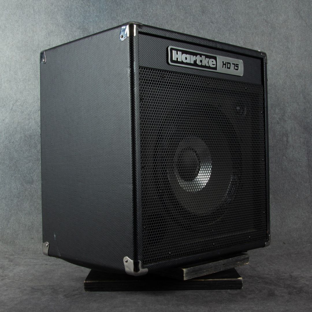 Black Hartke speaker on a gray background
