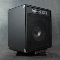 Black Hartke speaker on a gray background