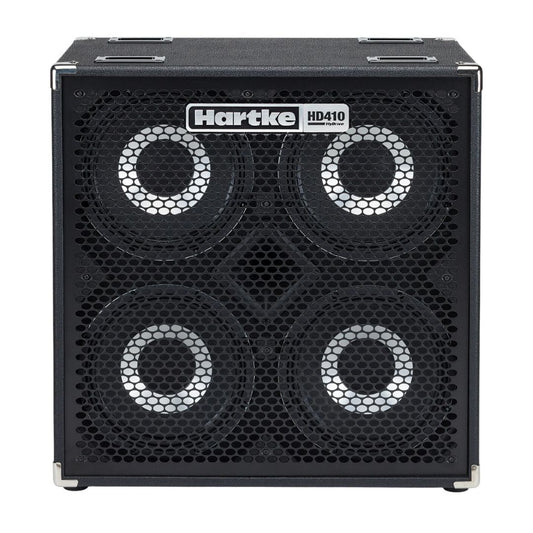 Hartke HD410 bass guitar amplifier cabinet on a white background