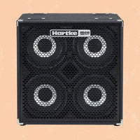 Hartke HD410 bass guitar amplifier on a beige background