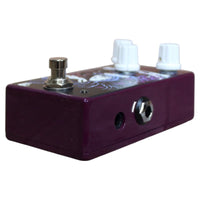 Angled right ports view of Haunted Labs Old Ruin Pedal on white background