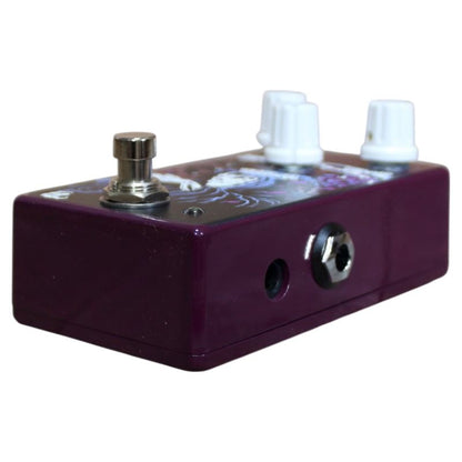 Angled right ports view of Haunted Labs Old Ruin Pedal on white background