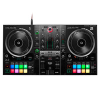 Front view of Hercules DJControl Inpulse 500 DJ Controller on white background