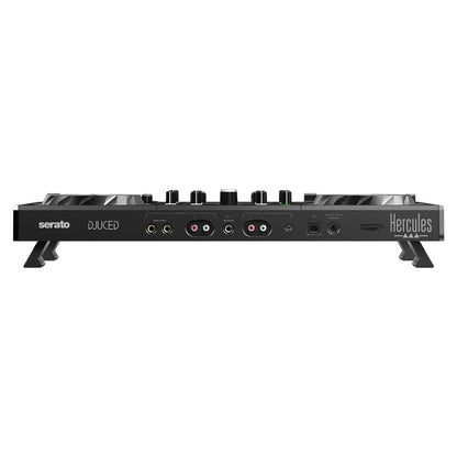 Top ports view of Hercules DJControl Inpulse 500 DJ Controller on white background