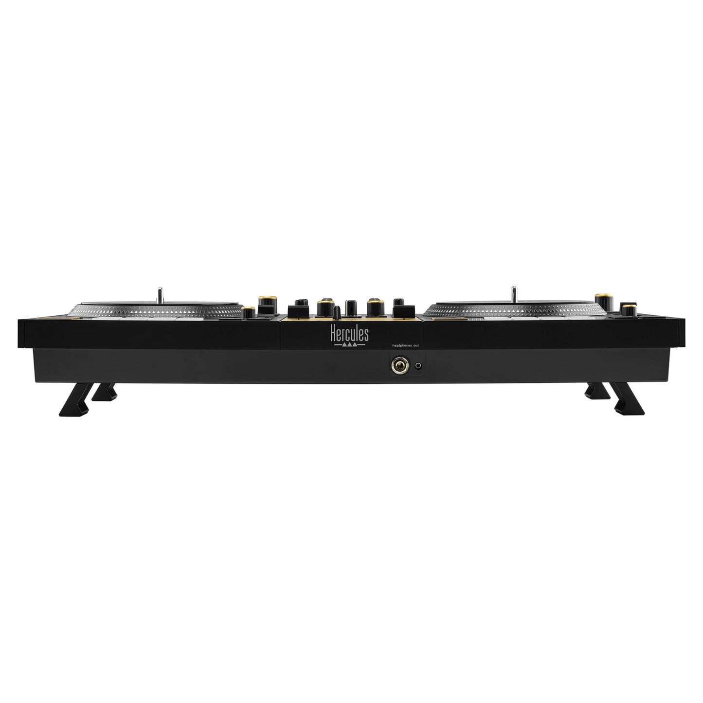 Bottom ports view of Hercules DJControl Inpulse T7 DJ Controller Premium Edition on white background