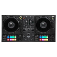 Front view of Hercules DJControl Inpulse T7 DJ Controller on white background