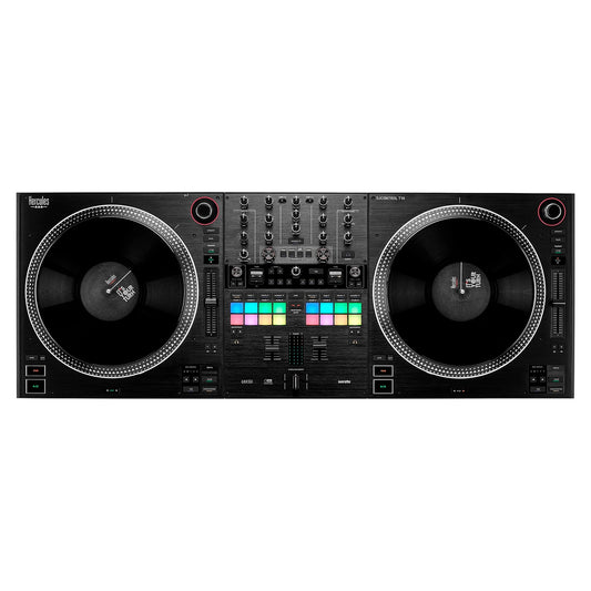 Top view of Hercules DJControl T10 DJ Controller Standard on white background