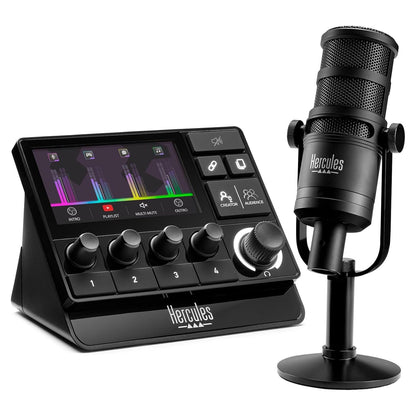 Inclusions of Hercules Stream Essentials Kit on white background
