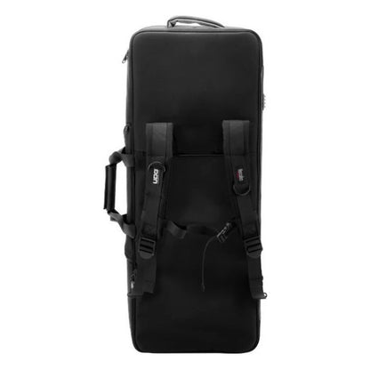 Rear view of Hercules x UDG DJControl T10 Backpack on white background