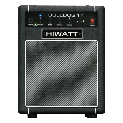 Front view of Hiwatt Bulldog 17 Combo BT Bass Amplifier on white background