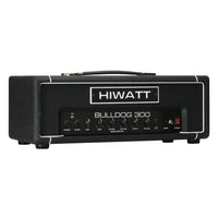 Angled front view of Hiwatt Bulldog 300 Bass Amplifier Head on white background