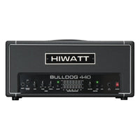 Front view of Hiwatt Bulldog 440 Bass Amplifier Head on white background